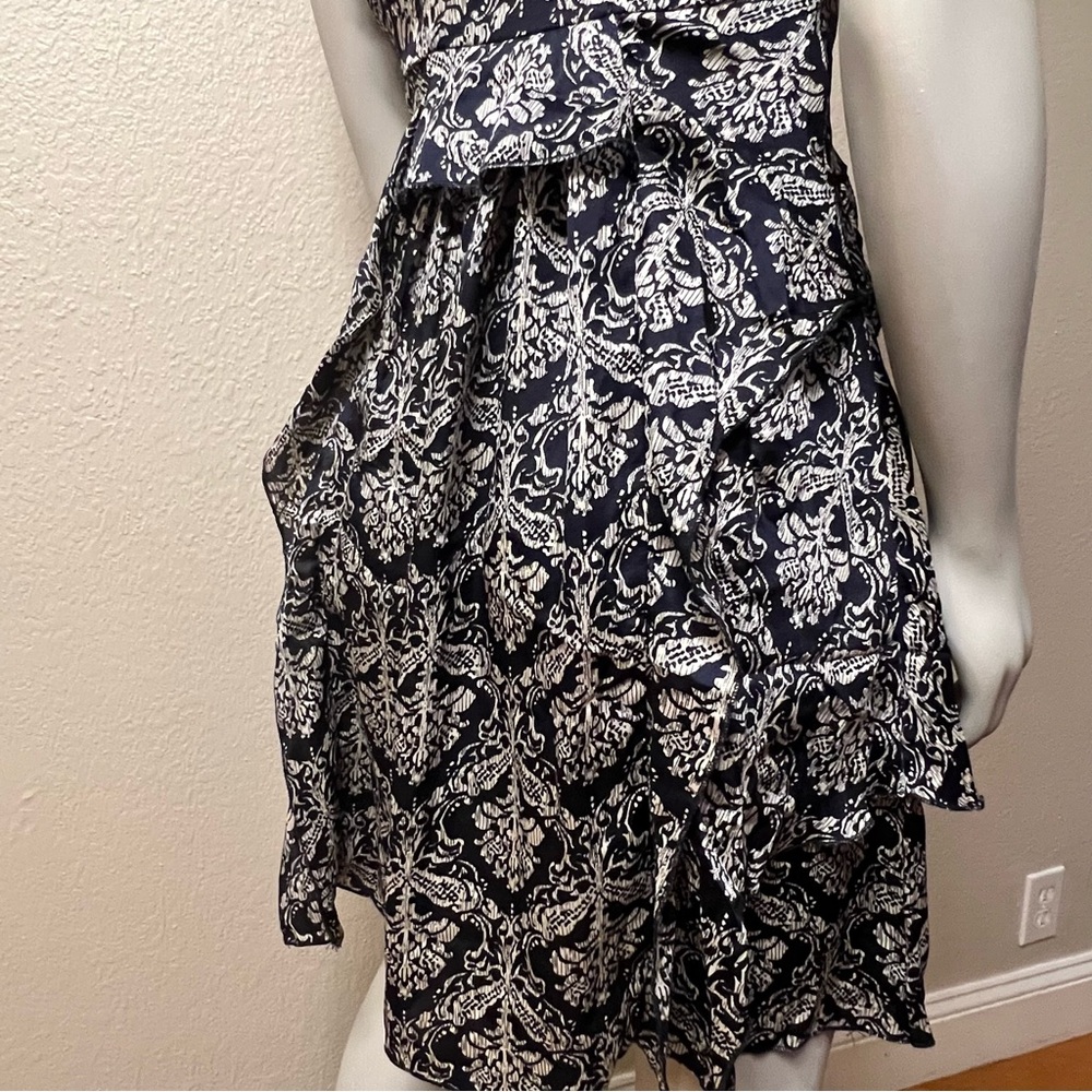 Anthropologie Lili’s Closet Blue Azar Racerback Sleeveless Ruffle Dress - Picture 9 of 14